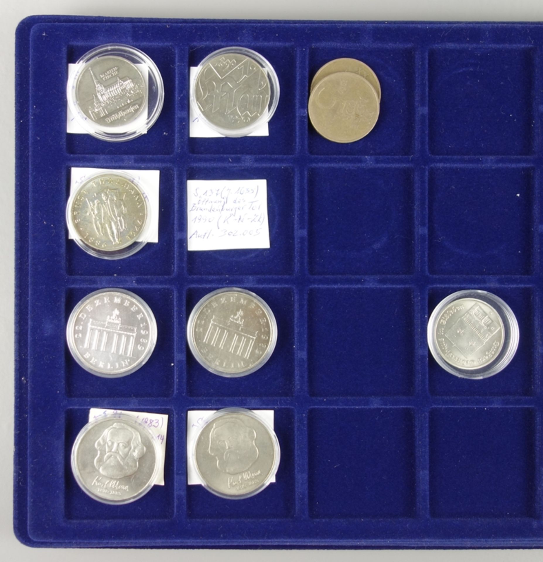 34 coins, GDR, all in capsule, vz - Image 2 of 2