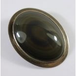 Anhänger mit Achat-Cabochon, 925er Silber