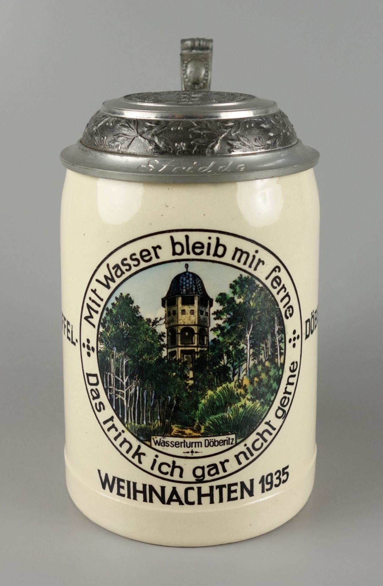 Beer mug "Sanitätsstaffel Döberitz-Elsgrund - Christmas 1935"