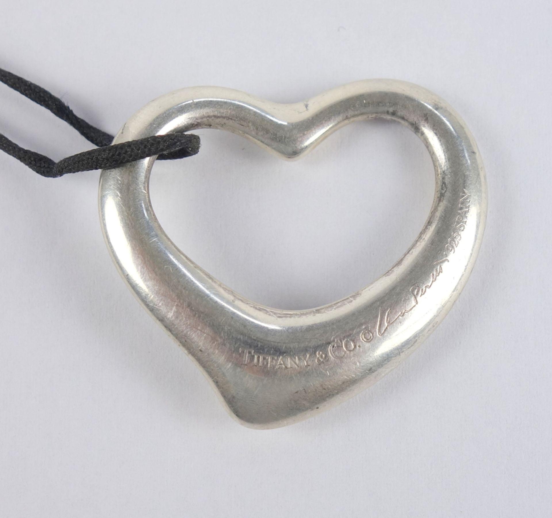 Elsa Peretti für Tiffany & Co, Anhänger "Offenes Herz", 925er Silber, Gew.16,73g