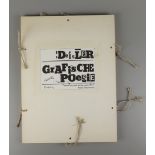 Guillermo Deisler (1940, Santiago de Chile - 1995, Halle/S.), "Grafische Poesie", Mappe mit 10 Sieb