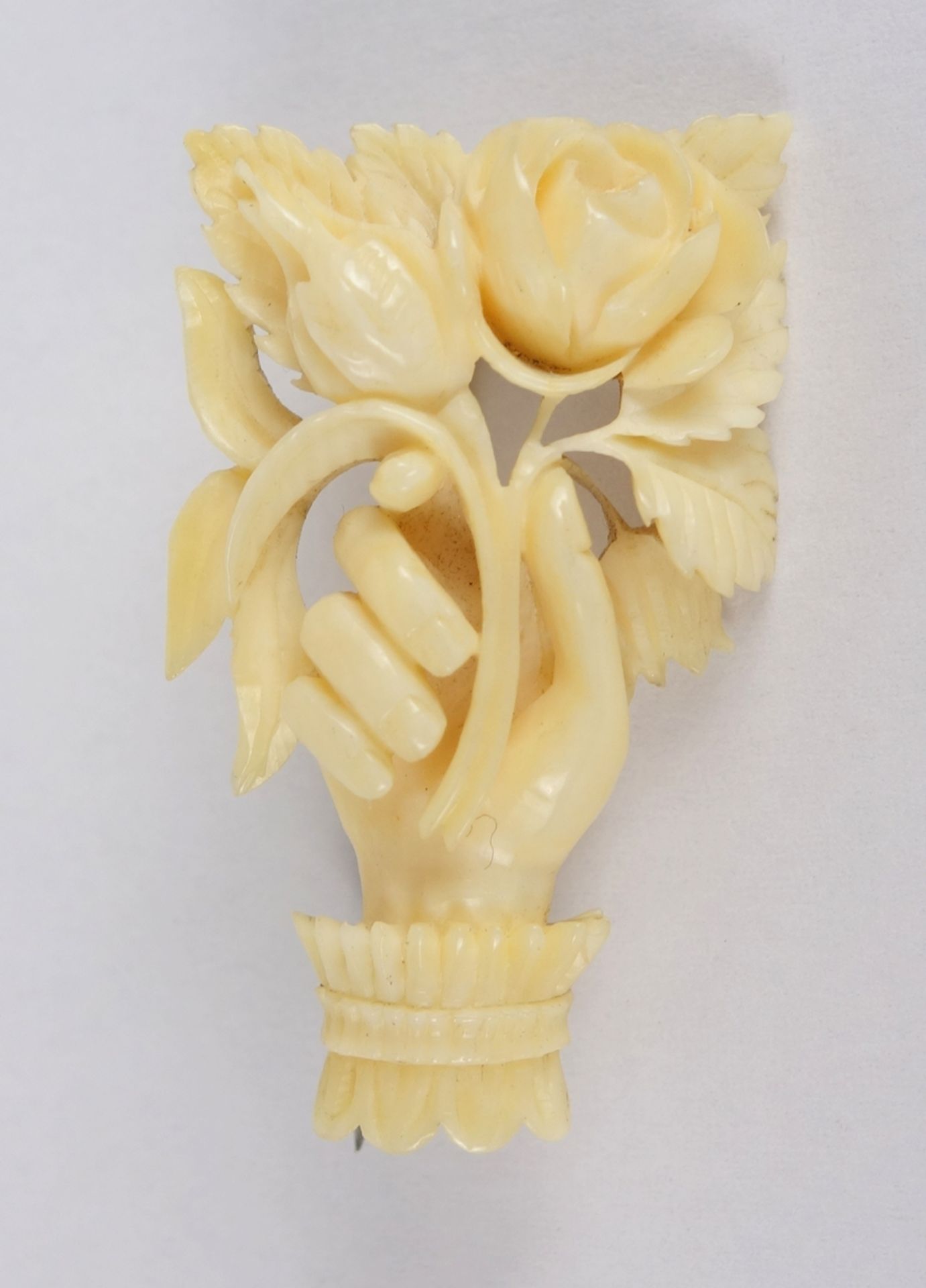 Ivory Brooch, Biedermeier