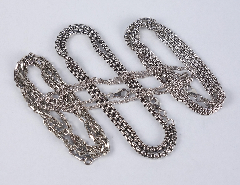 4 chains, 925 silver, wt.71,96g