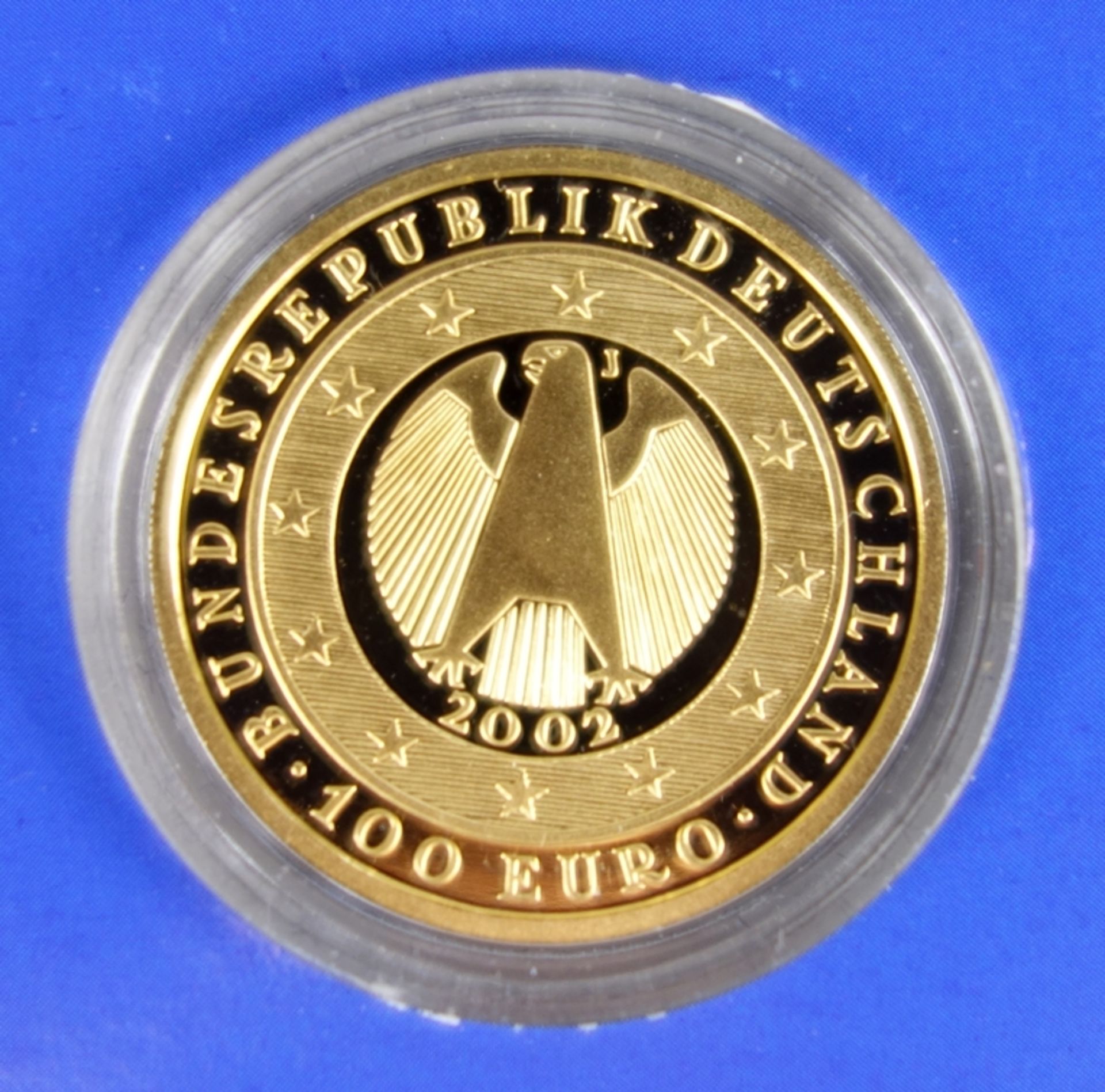 100 Euro Gold Coin "Transition to Monetary Union-Introduction of the Euro" 2002 - Image 2 of 4