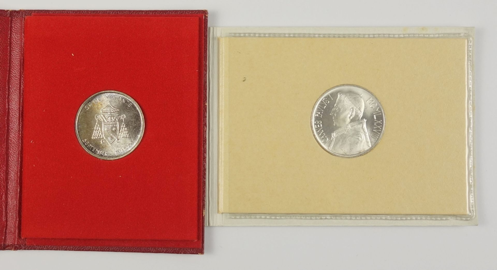 500 Lire and 1000 Lire, Vatican, Silver