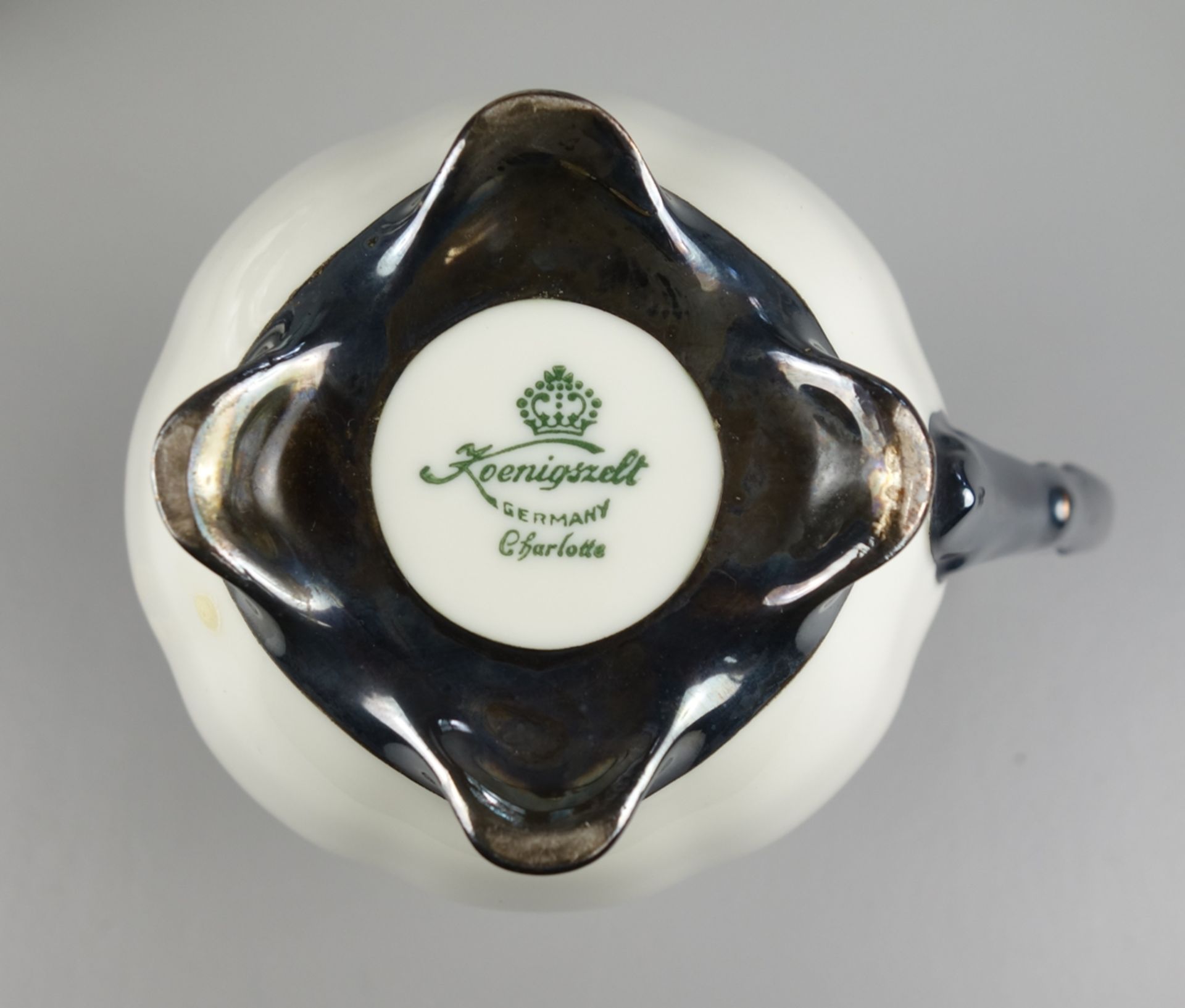 three-piece coffee pot, porcelain factory Königszelt, mark 1945 - 1954 - Image 2 of 2