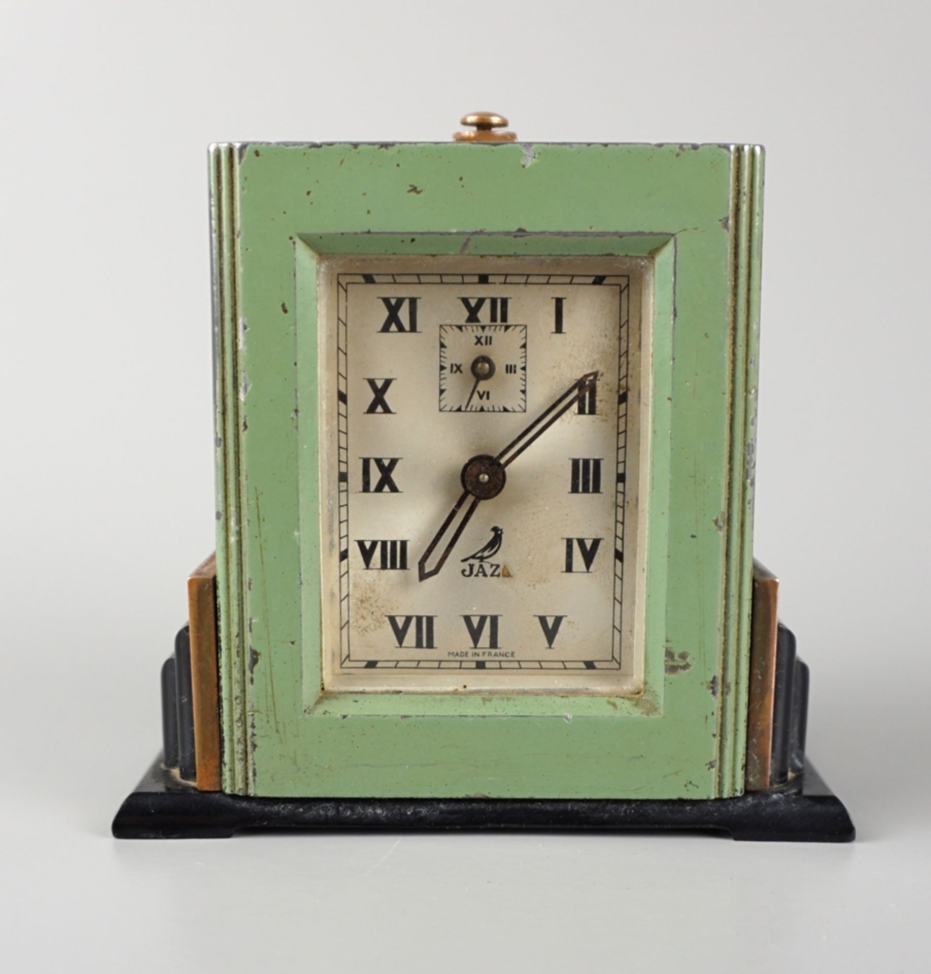 Art Deco alarm clock, JAZ, France, 1930s