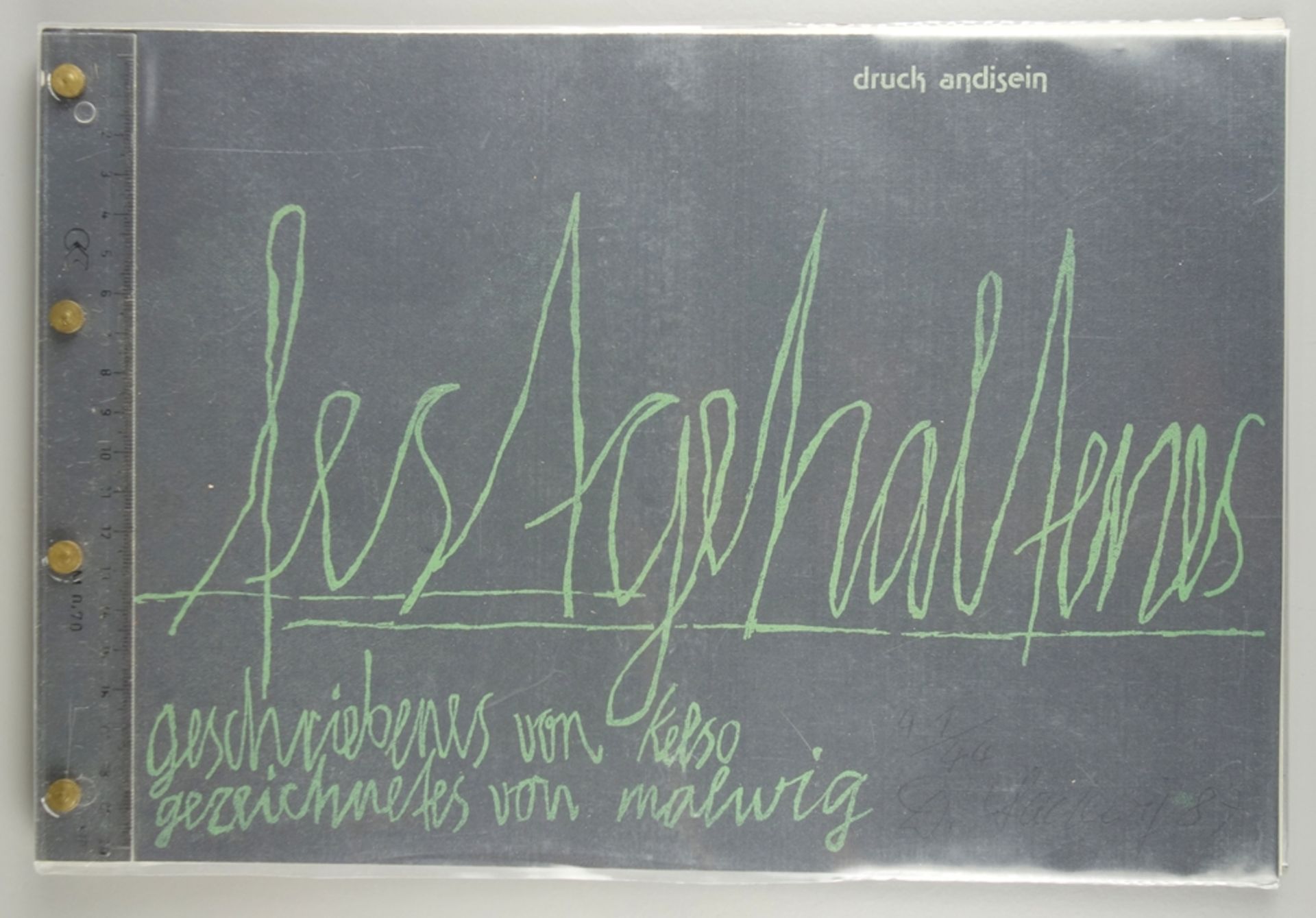 Dieter Ladewig (*1953, Blankenburg/H.), "festgehaltenes. geschrieben von kelso. gezeichnetes von ma