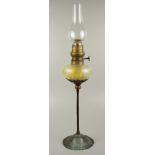 Jugendstil-Petroleumlampe, Frankreich, um 1900