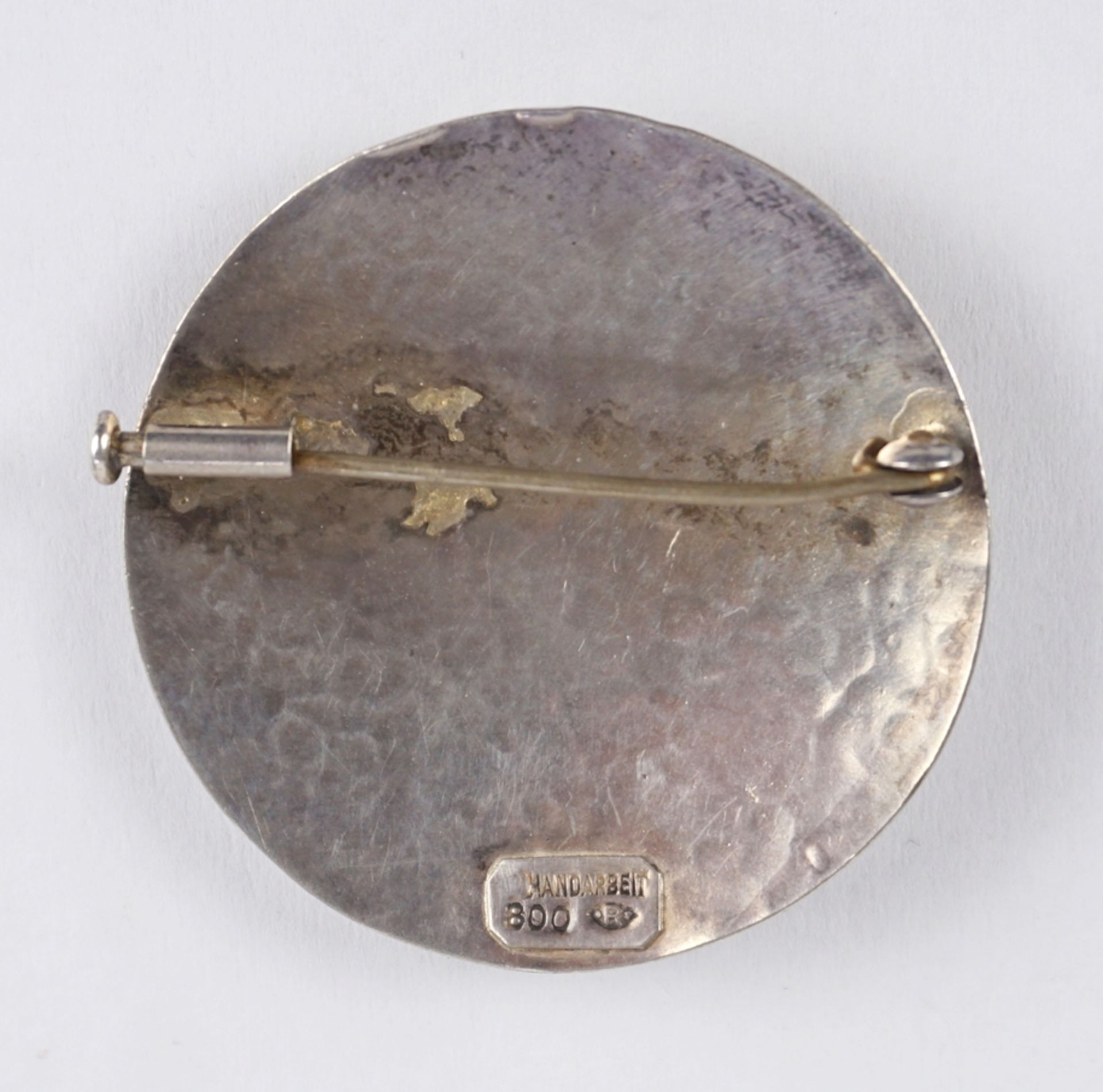 Art-Déco-Brosche, 800er Silber, Art Déco, Gew.8,27g - Bild 2 aus 2
