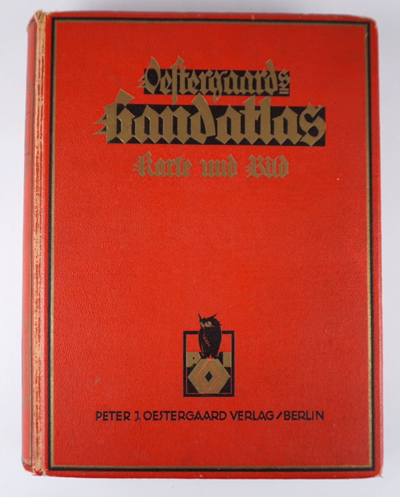 Oestergaards Handatlas - Karte und Bild, 1920er Jahre