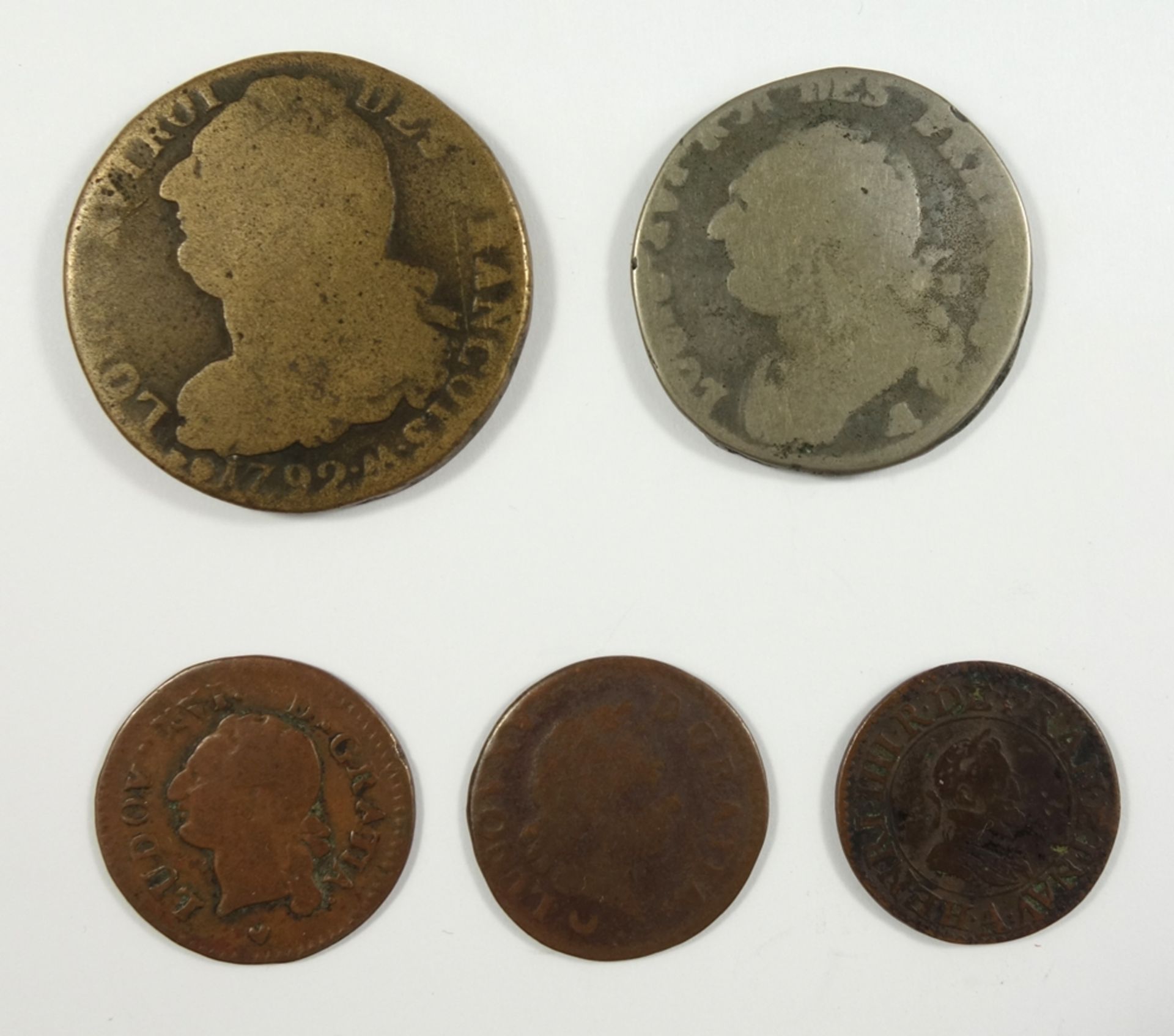 Mixed lot of coins, France 17th-19th c.