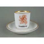 Mokkatasse "Braunschweig", Form Empire, Rosenthal, um 1910