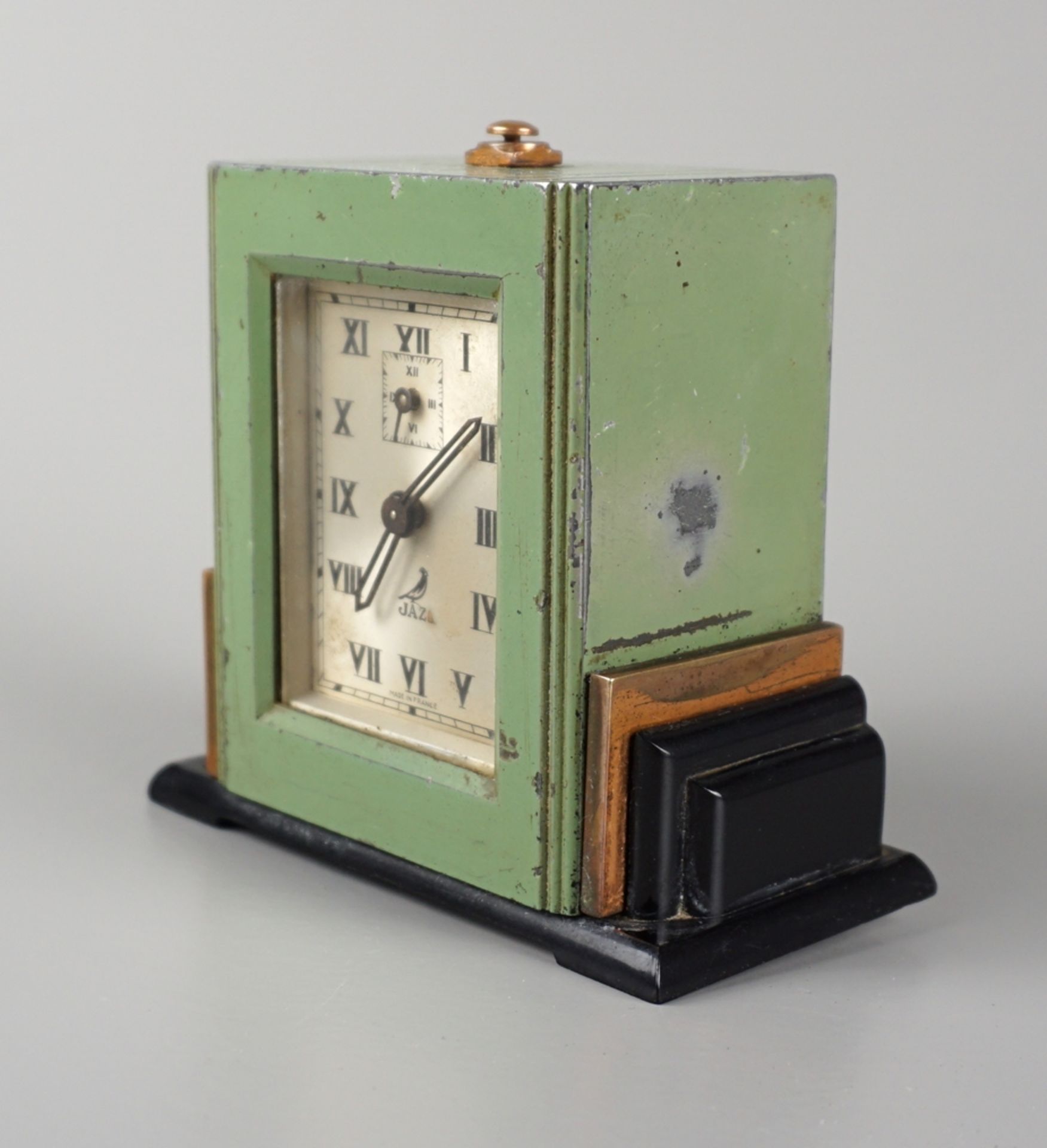Art Deco alarm clock, JAZ, France, 1930s - Image 3 of 3