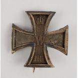 Eisernes Kreuz 1.Klasse 1914, gewölbte Form, magnetischer Kern, gest. 800