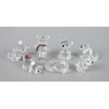 7 Swarovski Figuren, Kristall