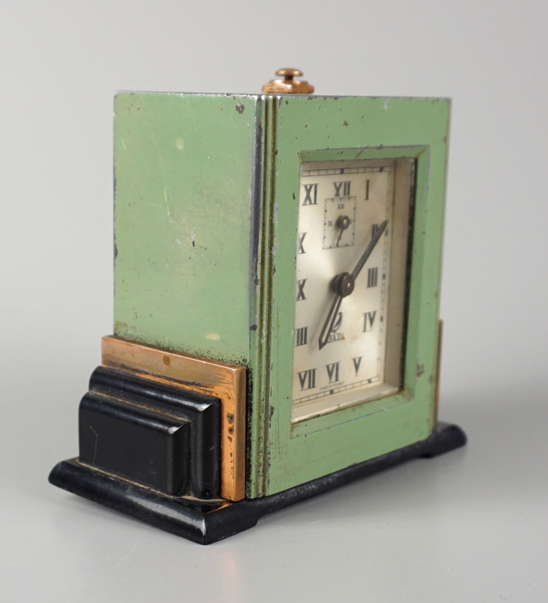 Art Deco alarm clock, JAZ, France, 1930s - Image 2 of 3