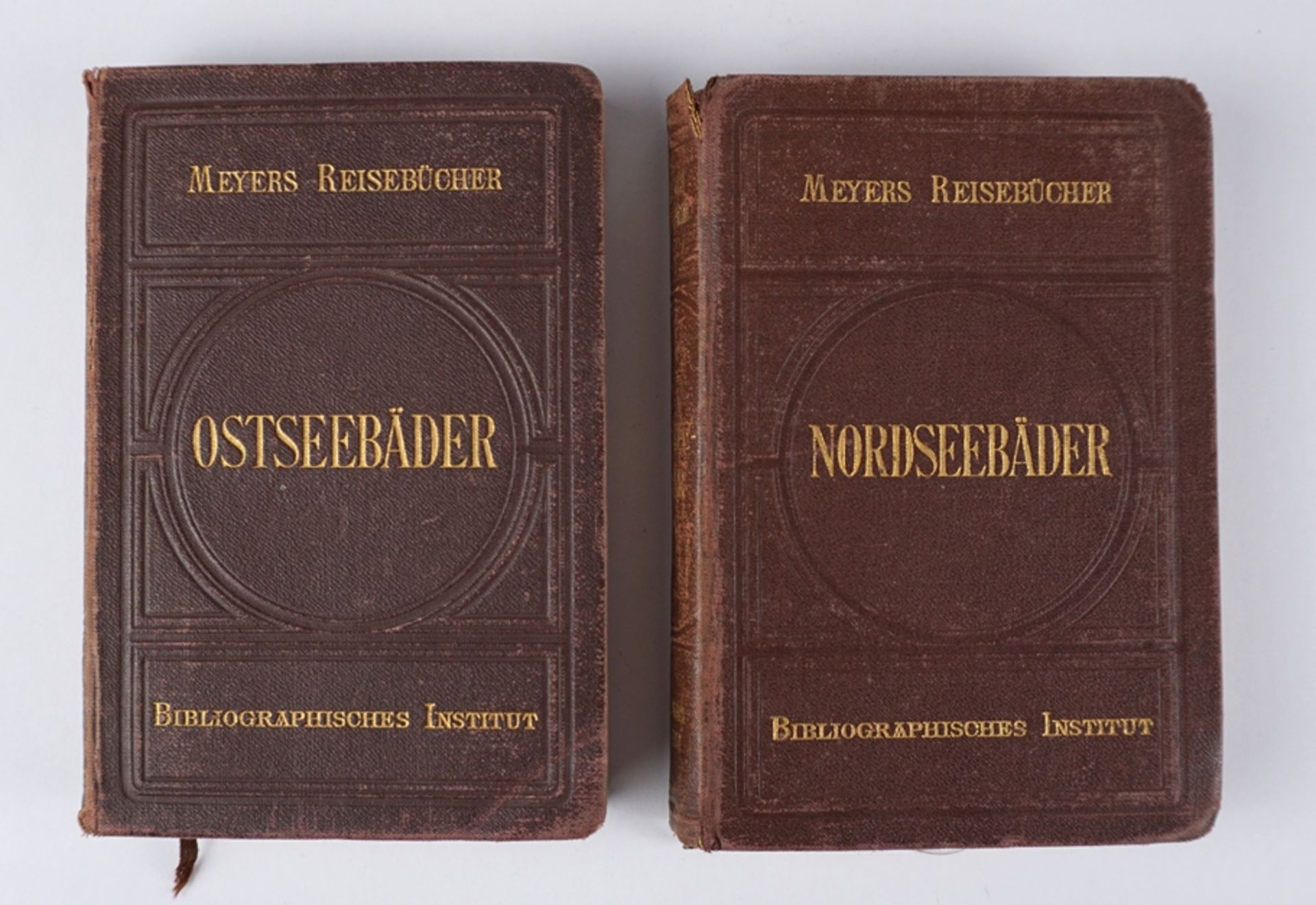 2 Meiers Reisebücher "Ostseebäder", 1903 und "Nordseebäder", 1904 