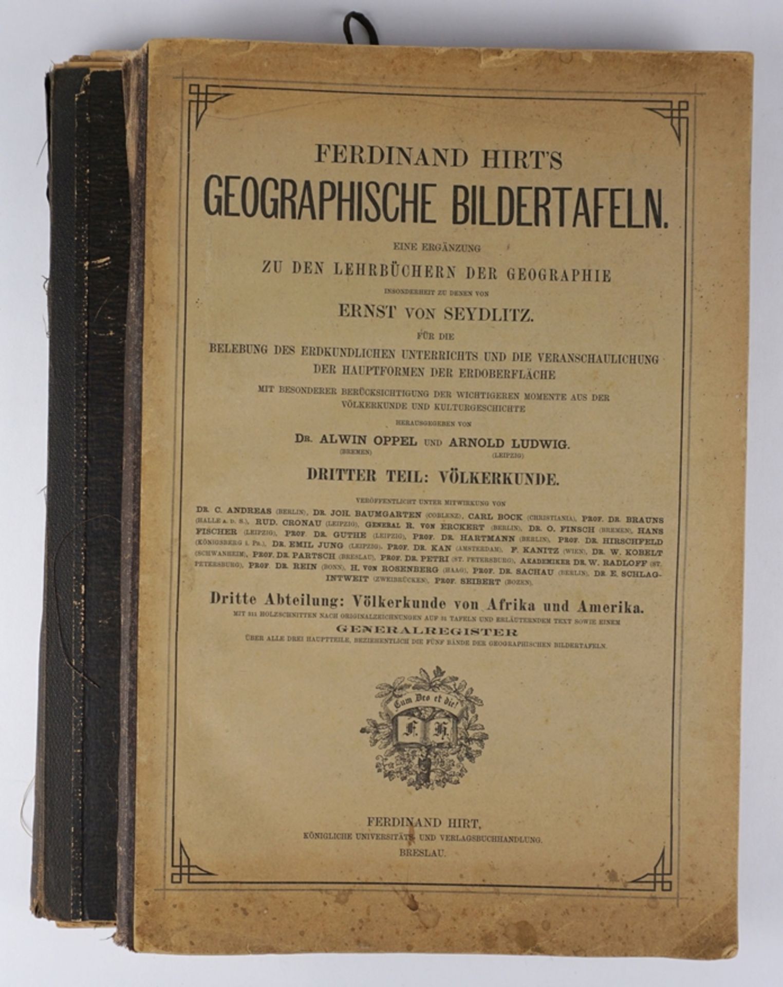 2* Ferdinand Hirt's geographische Bildertafeln, Dritter Teil: Völkerkunde, 2. und 3.Abteilung, 1887