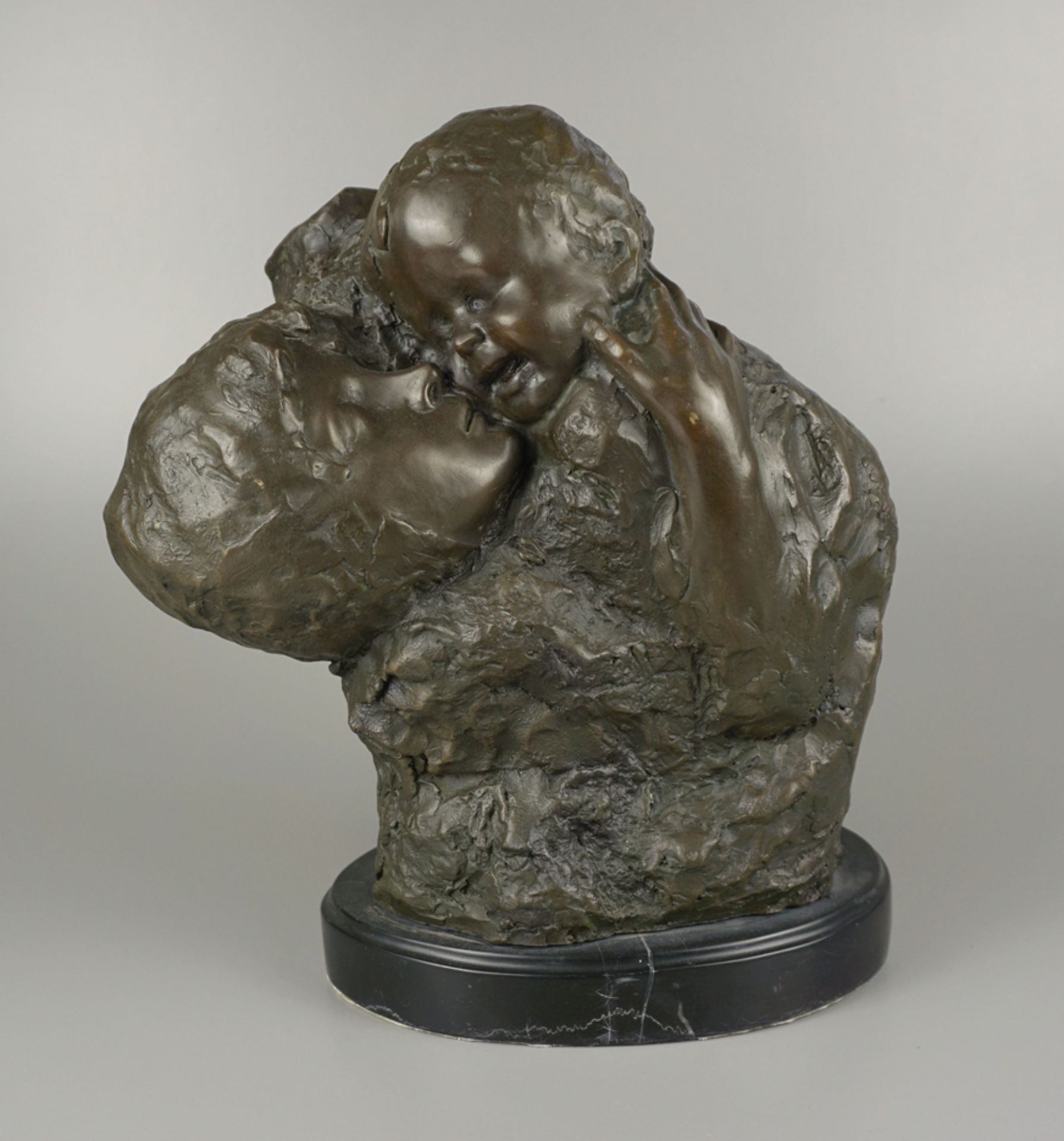 Bronze sculpture "Mother's Happiness", 2nd half 20th cent.