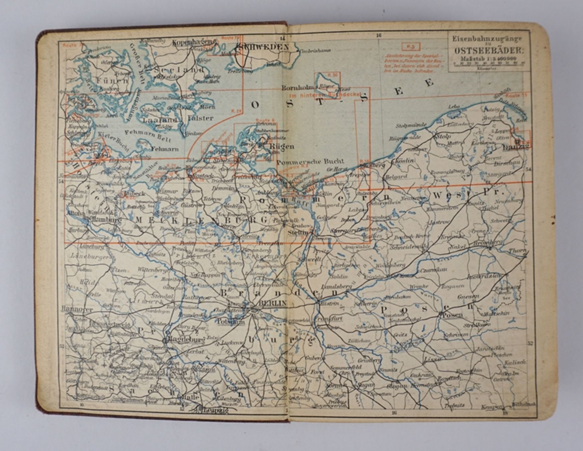 2 Meiers Reisebücher "Ostseebäder", 1903 und "Nordseebäder", 1904  - Bild 2 aus 2