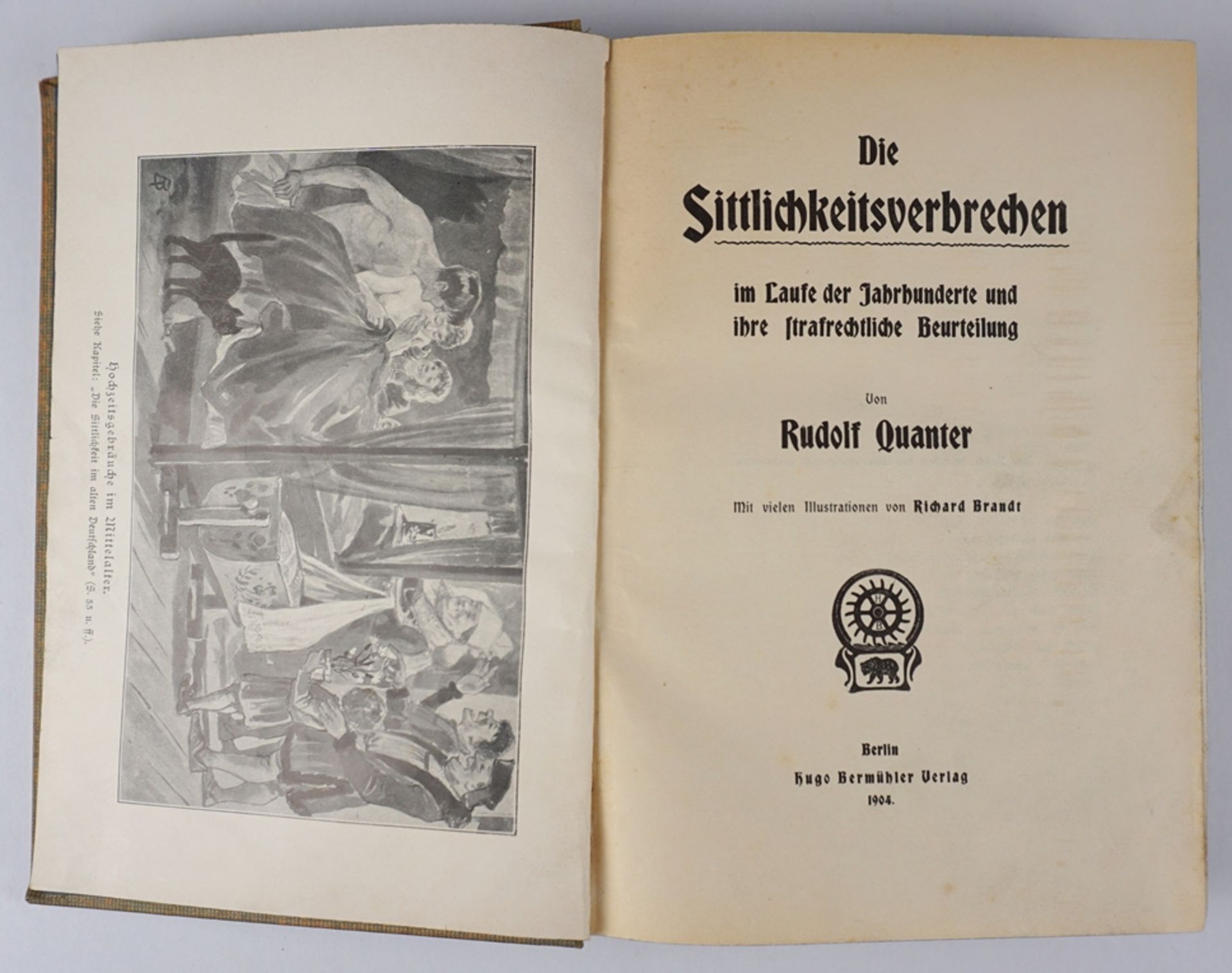 Die Sittlichkeitsverbrechen, Rudolf Quanter, Hugo Bermühler Verlag, 1904 - Bild 2 aus 2