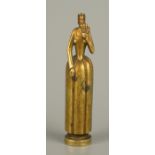 Petschaft "Die Dame", Bronze, Art Déco, 1920er/1930er Jahre