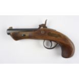 Vorderlader- Perkussionspistole in der Art Philadelphia Derringer Pistol, 2.Hälfte 20.Jh.