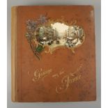 Postkartenalbum "Grüße aus der Ferne" mit Magdeburger Motiv, um 1900