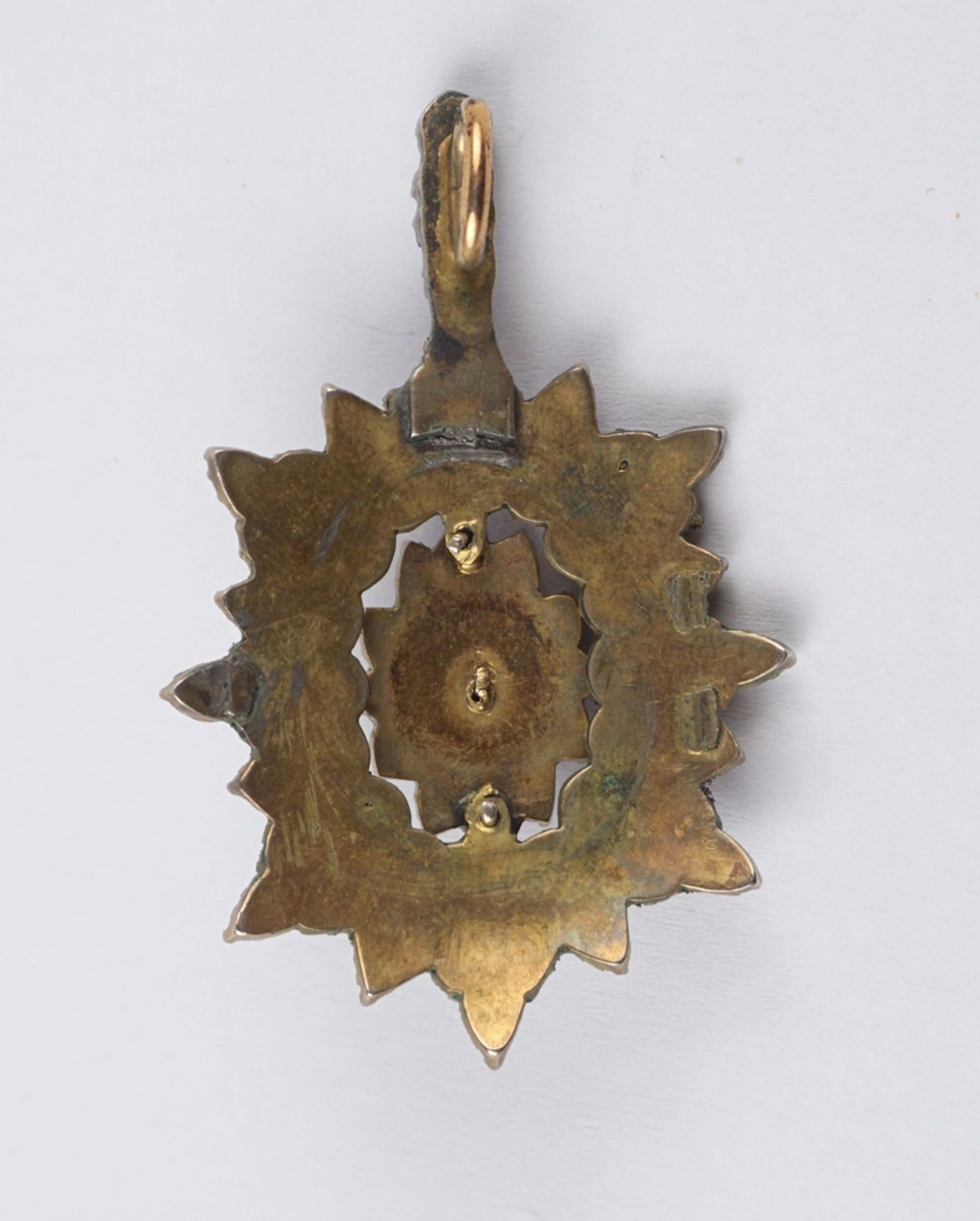 Garnet pendant, Bohemia around 1890 - Image 3 of 3