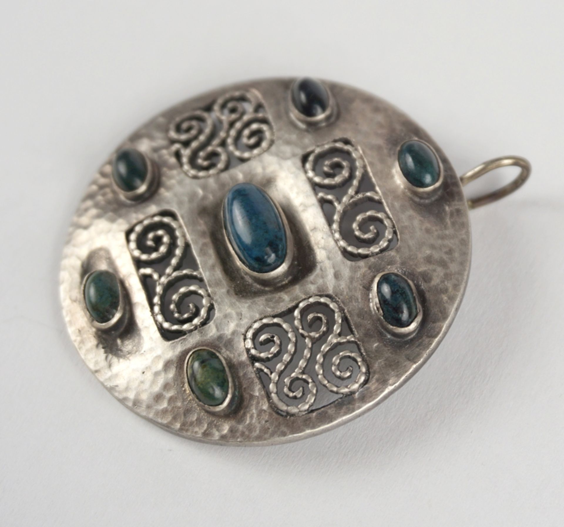 Pendant/ brooch with chalcedony, Theodor Fahrner, c. 1910 - Image 3 of 3