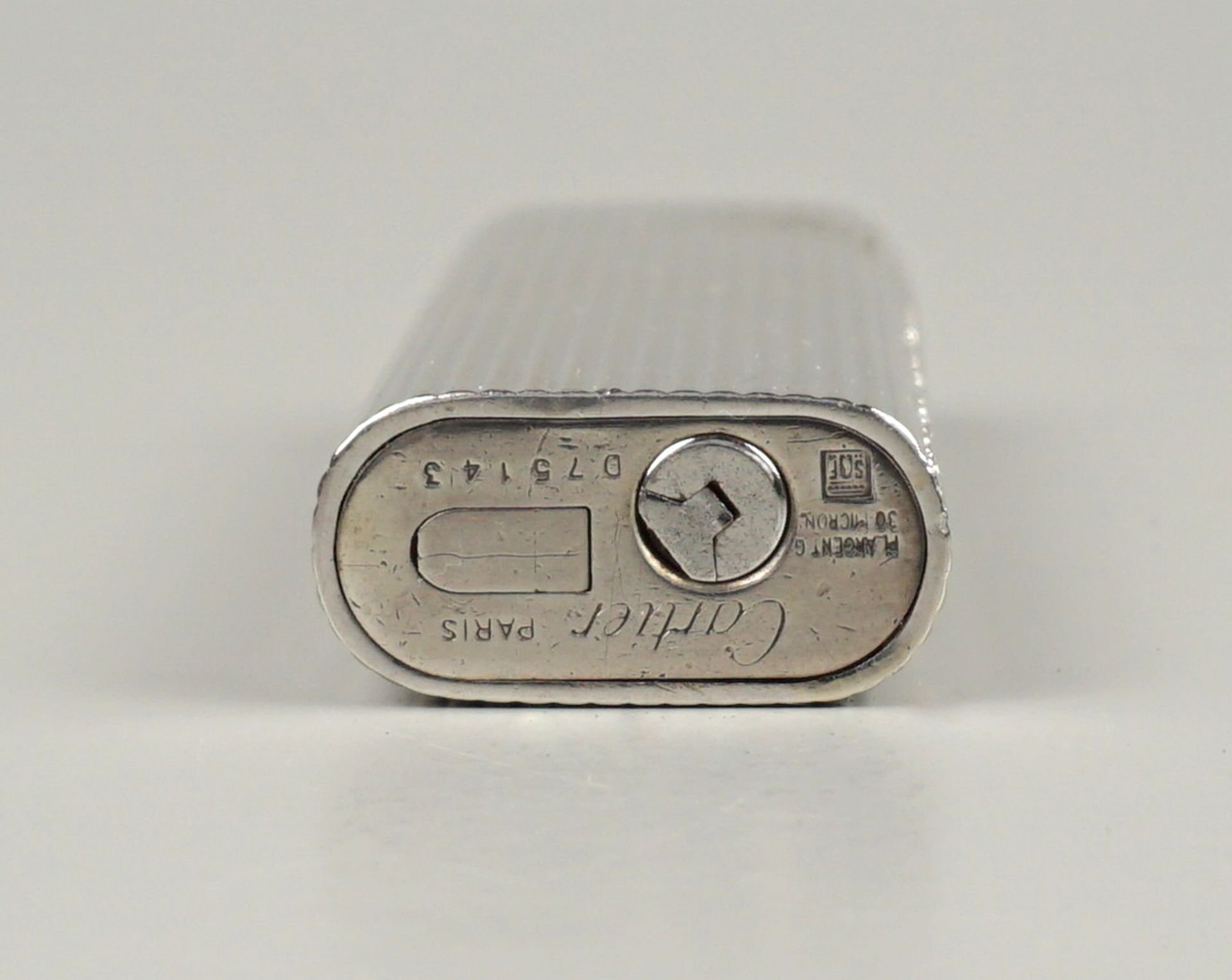 lighter, Cartier, 18K white gold liner and 35 diamonds - Image 4 of 4