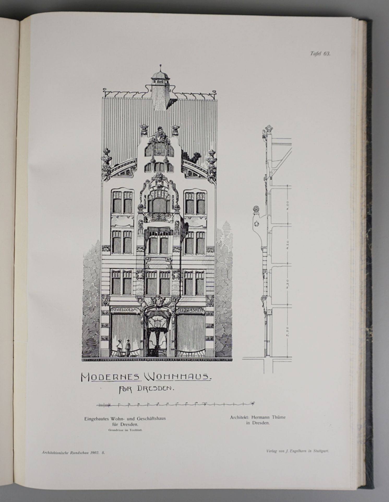 Architektonische Rundschau, 18. Jahrgang, 1902 - Image 3 of 4