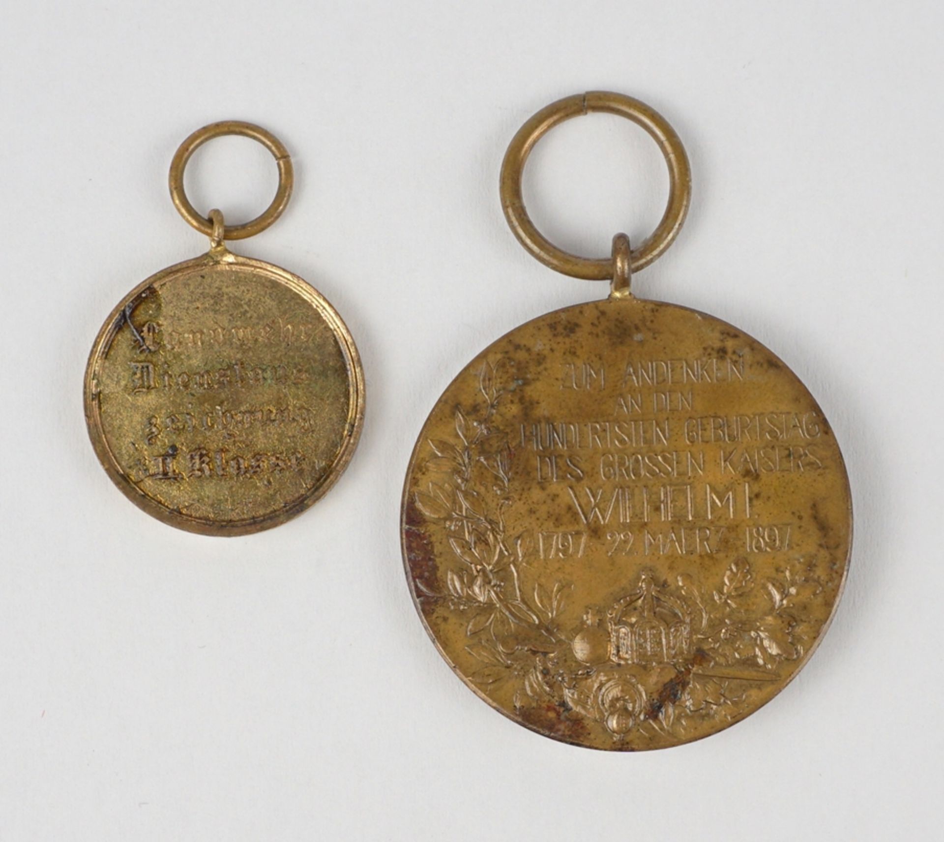 Centenary Medal 1897 and Landwehr Badge - Image 2 of 2