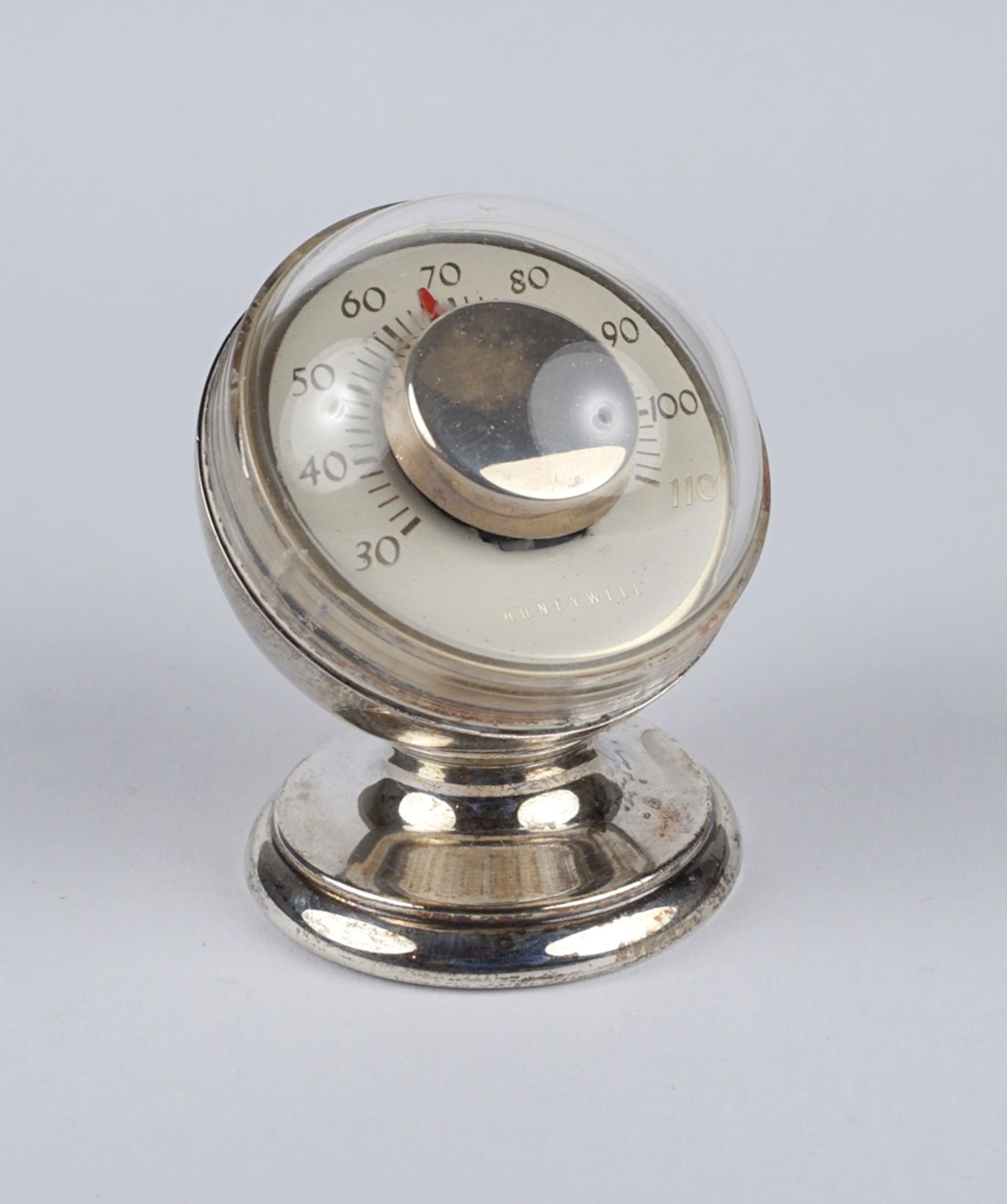 Honeywell table thermometer, Tiffany & Co, 925 sterling silver, 1960s