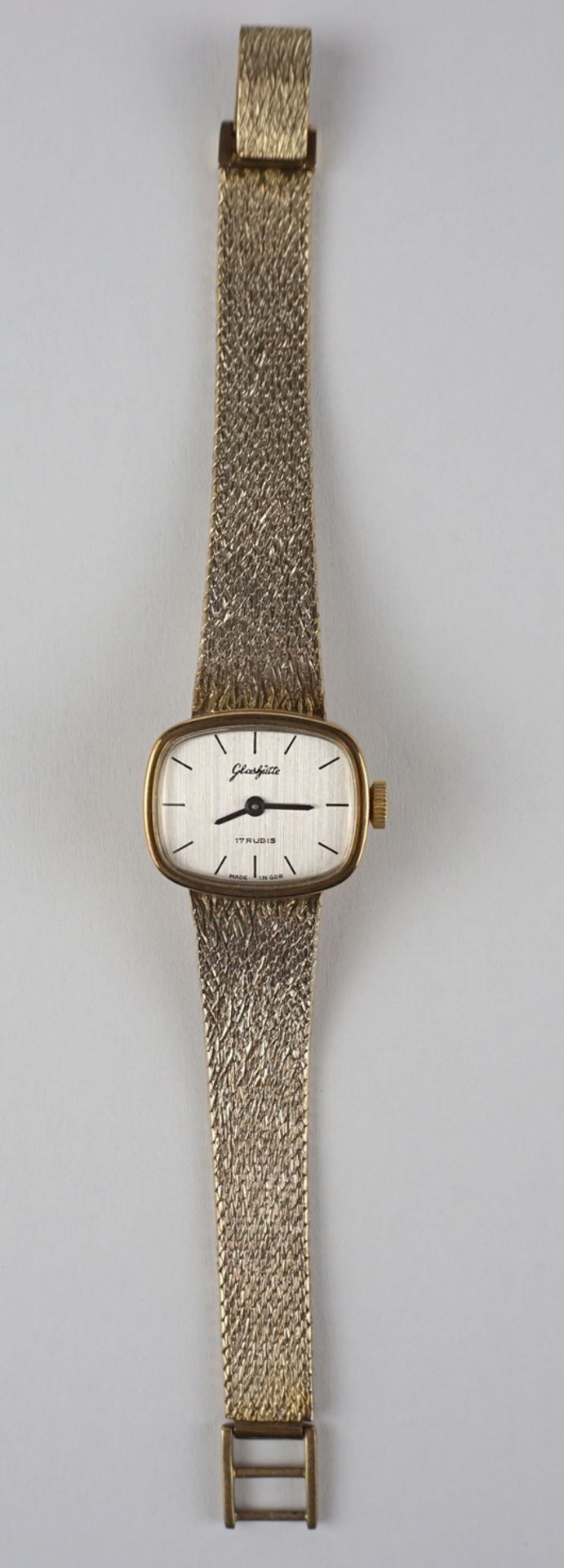 goldene Damenarmbanduhr Glashütte/ GUB, DDR