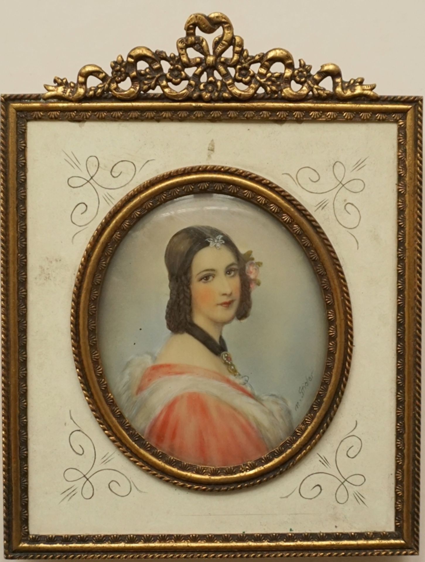 Miniaturmalerei, "Lady Jane Erskine", 1. Hälfte 20. Jh., Gouache/Bein