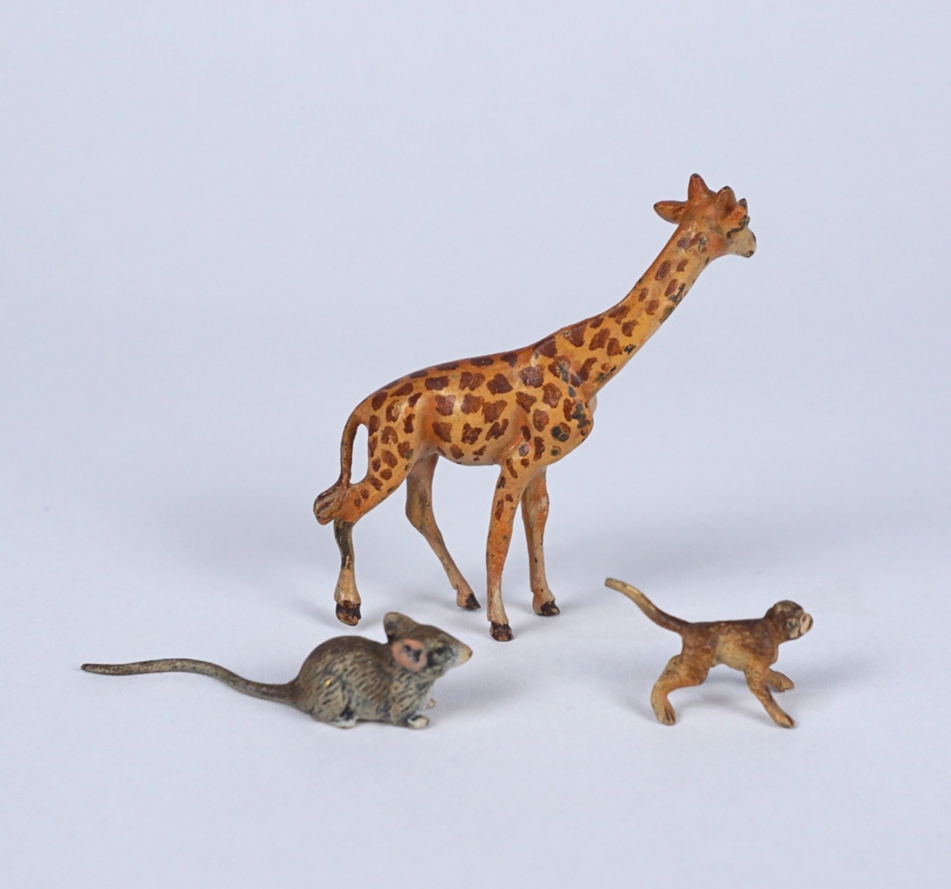 3 Miniatur- Tierfiguren, Wiener Bronze - Bild 2 aus 2