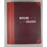 Album "Marine Galerie" mit maritimen Postkarten, ca. 250 Stk.