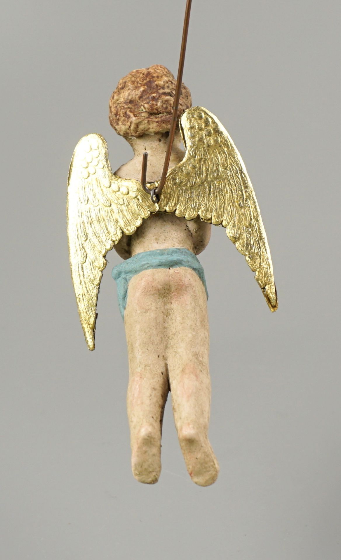 Christmas tree decoration, Dresden cardboard, probably around 1900, angel - Image 3 of 3
