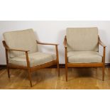 Paar Sessel, Easy Chairs, Knoll Antimott, 1960er Jahre