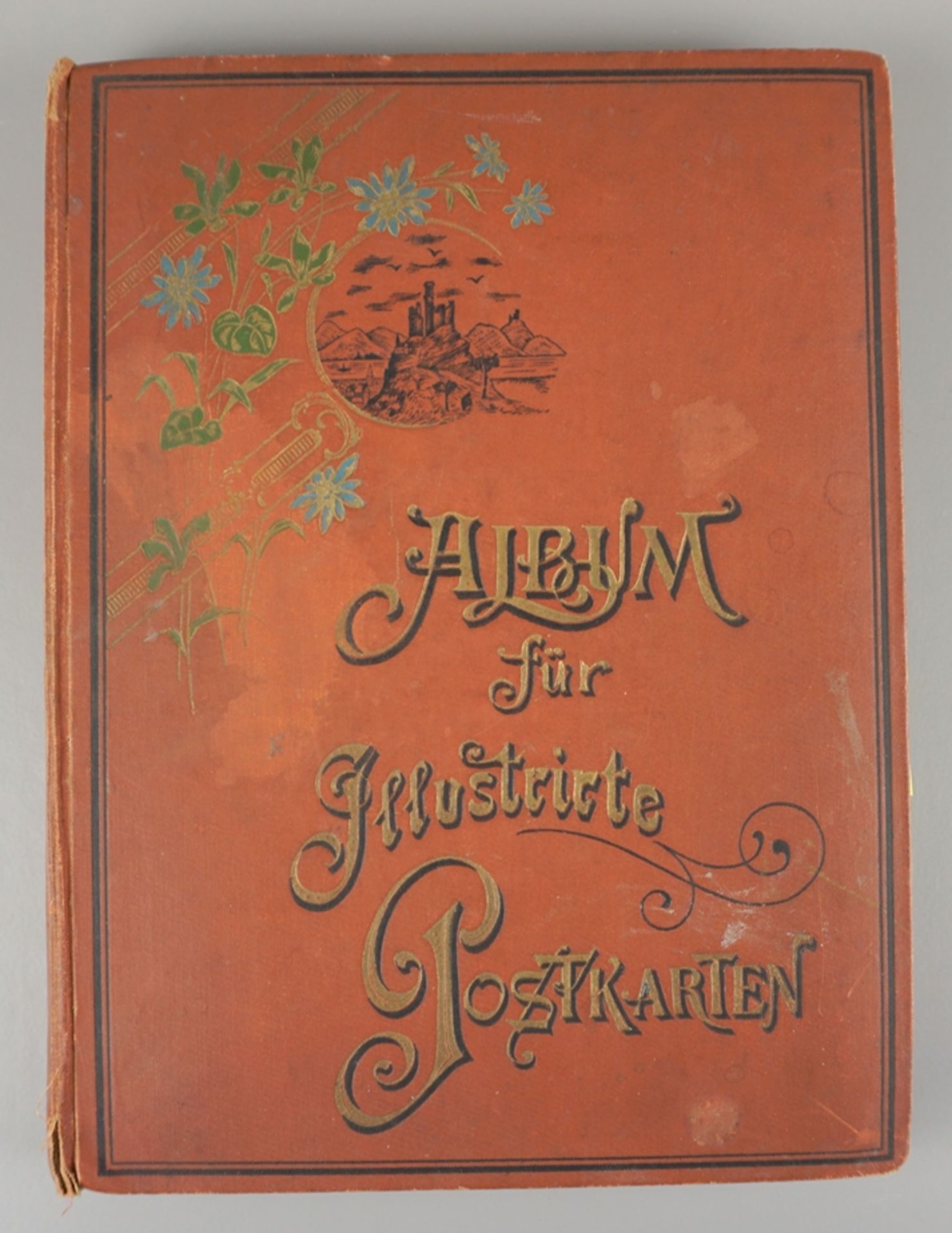 Album "für Illustirte Postkarten", with picture postcards from Germany, around 1900/1930