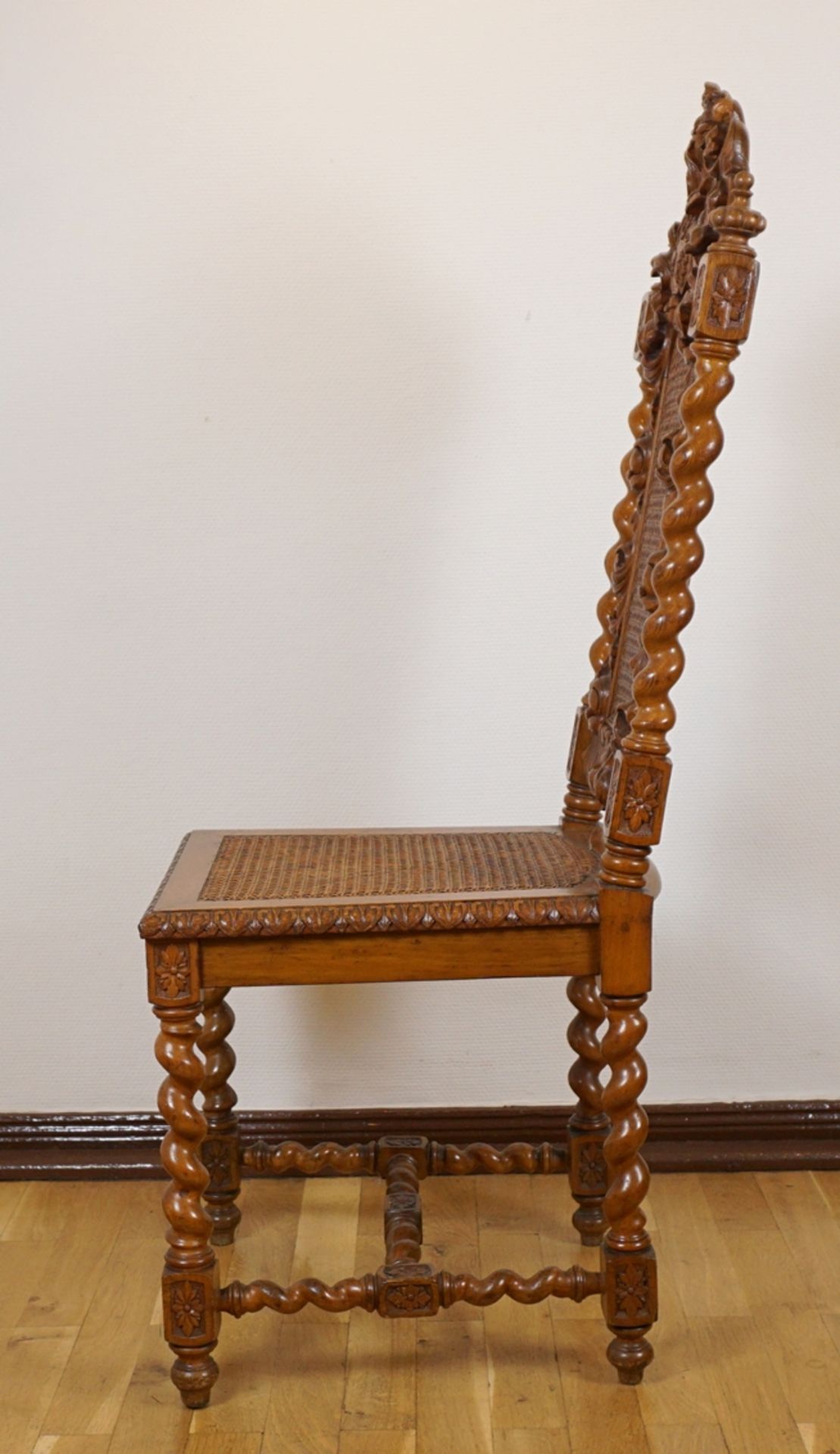Historicism chair with coats of arms, end of 19th century - Image 5 of 5