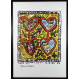 James Rizzi (amerikanisch, 1950-2011), Love Connection, 1992, Kunstdruck, handsigniert, Blatt: 70 x