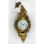 Rokoko Chinoiserie Ormolu Carteluhr, Frankreich um 1750, ,Herbault a Paris, No. 169? Uhrwerk und Em