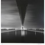 Arkadius Zagrabski (deutsch, 1959), Pont de Normandie at Night, Frankreich, 2010, Fotografie, sig.<