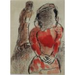 Marc Chagall, Thamar, die Schwiegertochter Judas, 1960, für den Band Bilder zur Bibel, Auflage 650