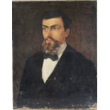 Leo Van Aken (1857-1904, belgisch), Biedermeierporträt, 1876, oben rechts sign. und datiert. Maße