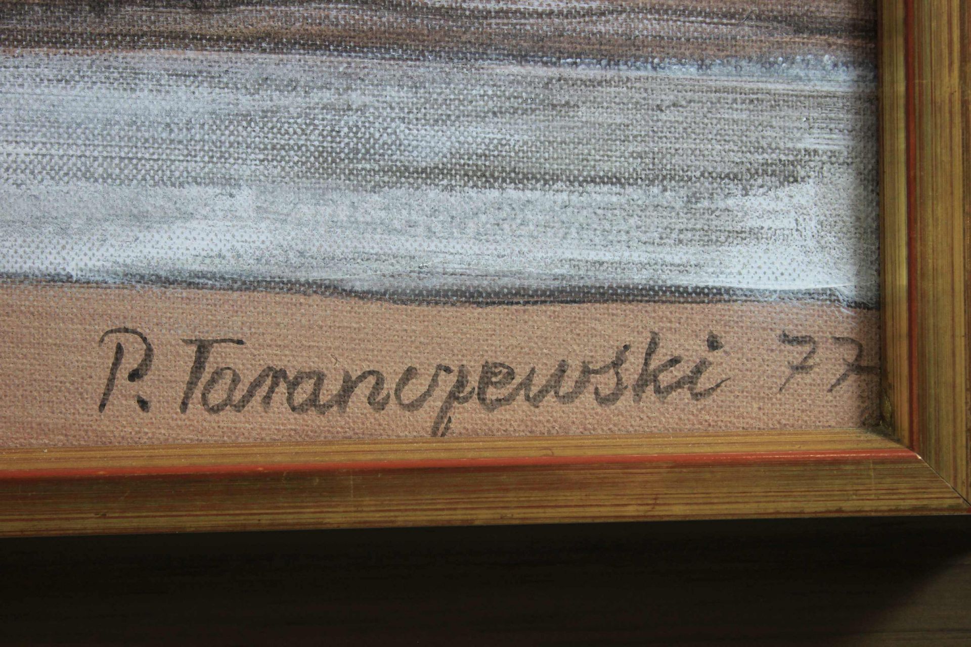 Pawel Taranczewski (polnisch, geb. 1940), Alt Niederkassel in Düsseldorf, 21.11.1977, Öl a. Lwd. - Image 2 of 2