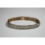 Art Deco Diamantarmband, Gelbgold